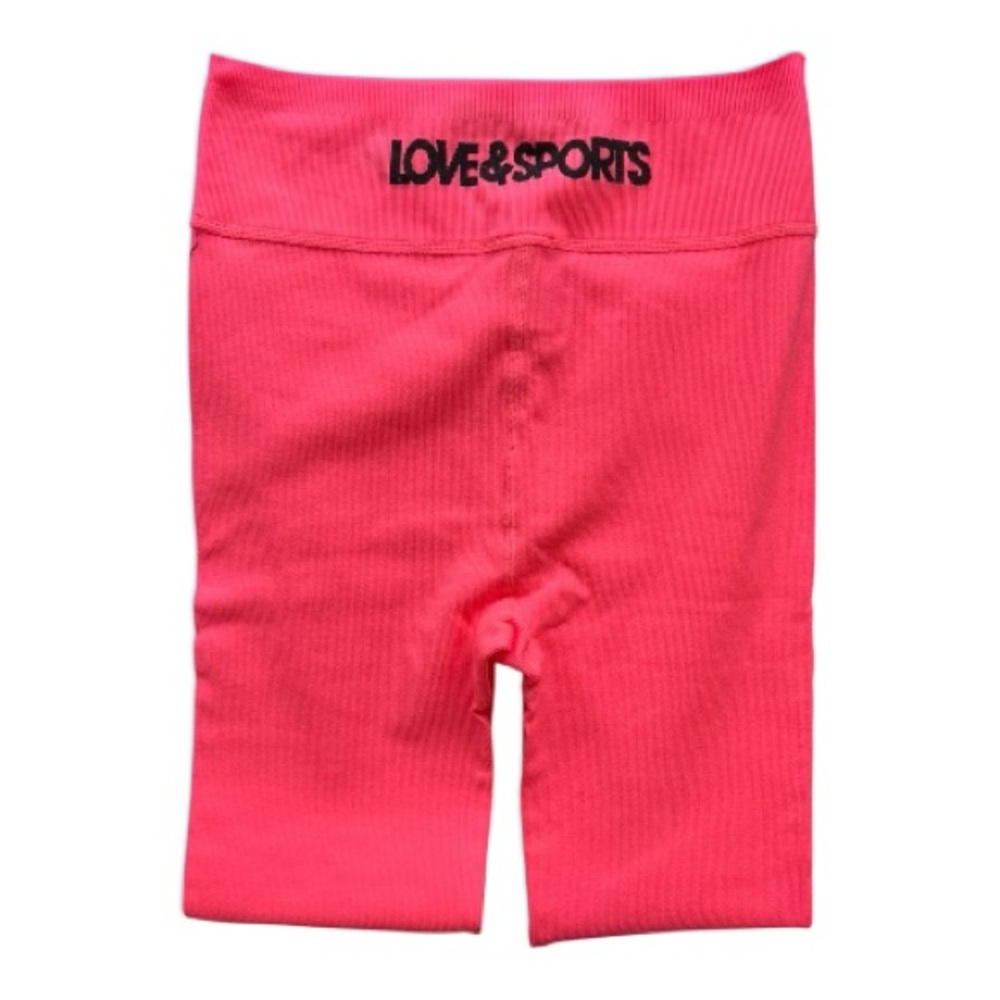 Love & Sports Women's Neon Pink Leggings Size L - Picture 6 of 6